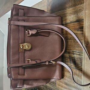 Michael Kors Purple Leather Shoulder Bag‎